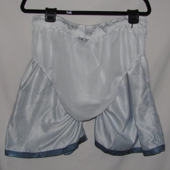 Mens Guy Harvey Blue White Fish Swordfish Lined Board Shorts Size Extra Large XL - Picture 5 of 7